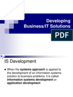 Developing Business/IT Solutions