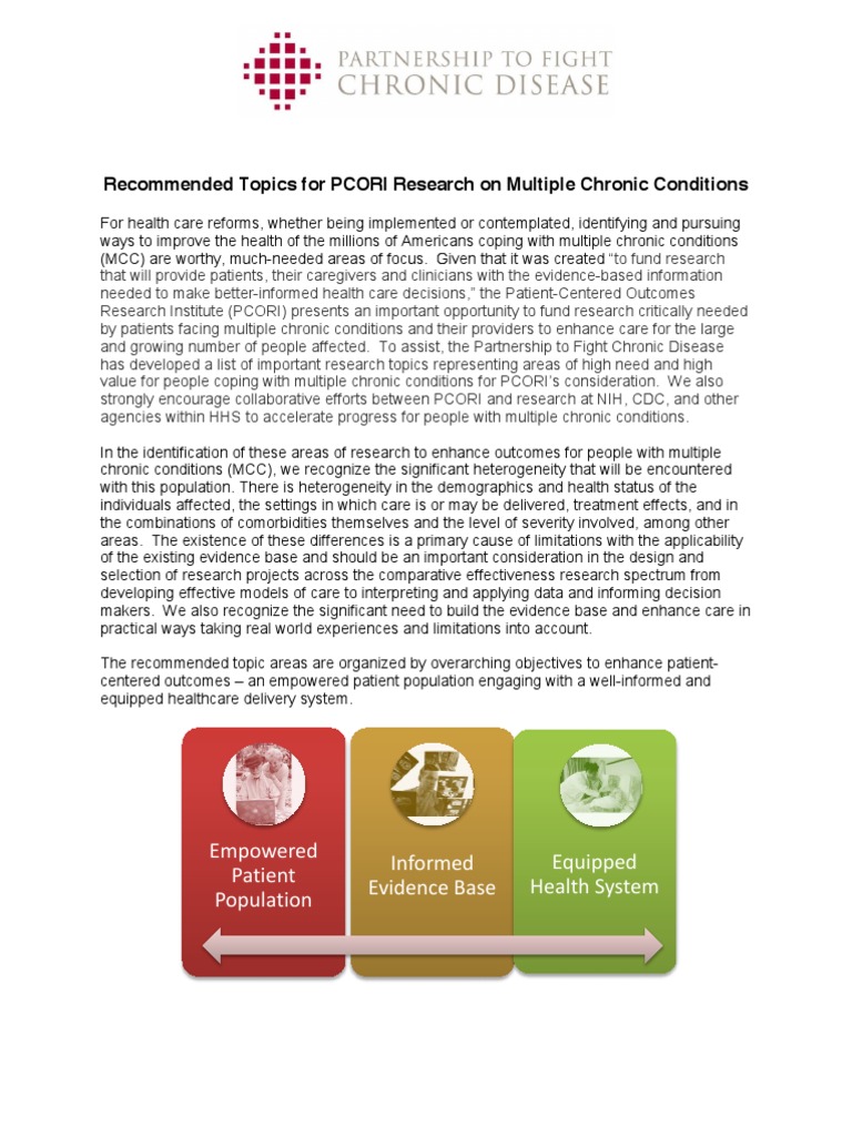 Recommended Topics For PCORI Research On Multiple Chronic Conditions ...