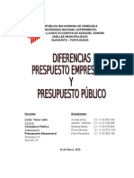 INFORME Diferencia Con El Presupuesto Público