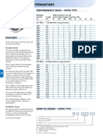 Circular Duct Attenuators: Performance Data - Open Type