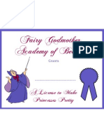 Fairy Godmother Academy of Beauty Diploma - Pretend Play