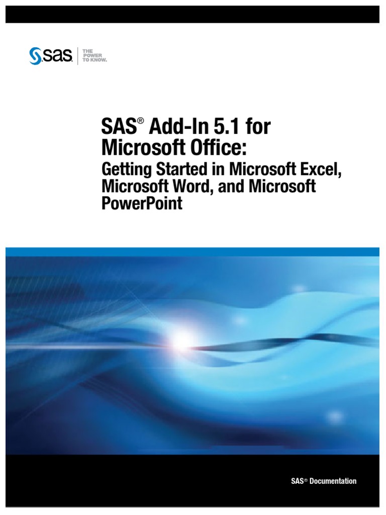 Sas Add-in 5.1 For Microsoft Office