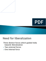 Need and Policies of Liberalisation