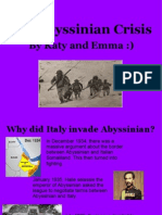 How Did The League Respond To Italy's Invasion of Abyssinia