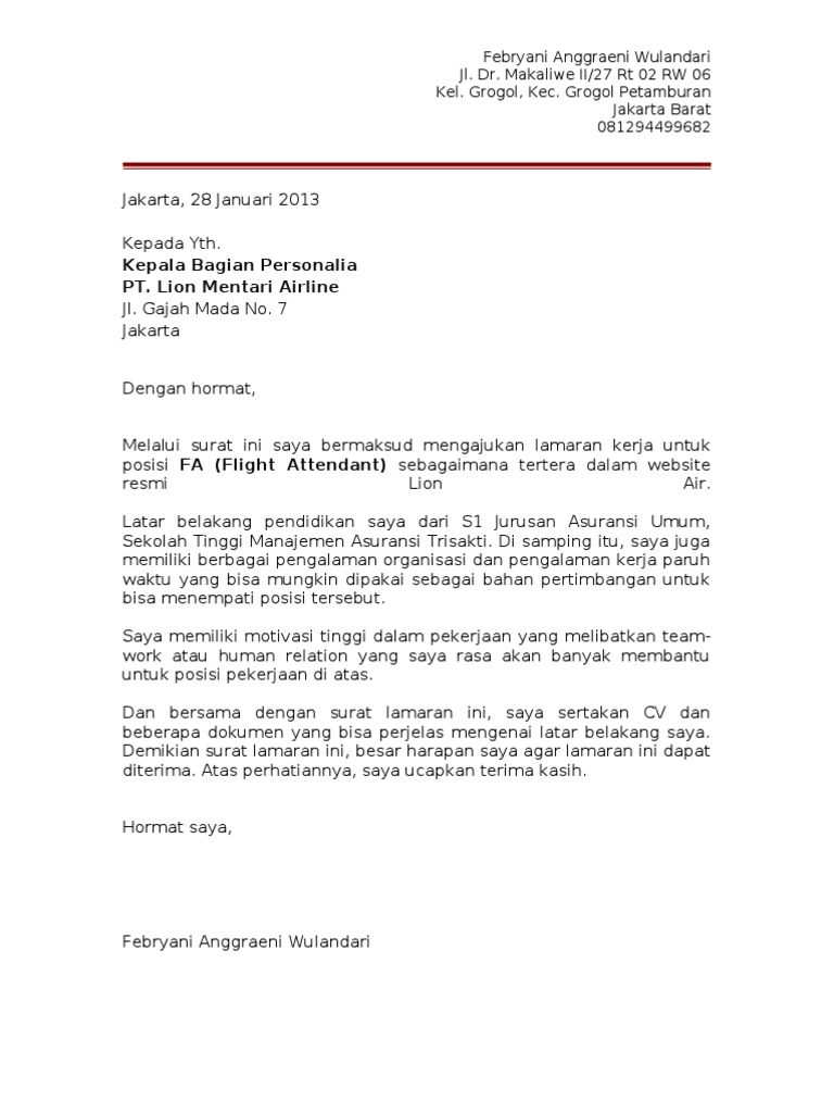 Pengalaman Kerja Di Lion Air Ilmusosial Id