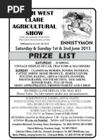 Download Ennistymon North West Clare Agricultural Show Full Brochure June 2013 by Princess Una SN137773667 doc pdf