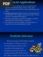 Linear Programming Applications