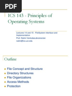 ICS 143 - Principles of Operating Systems