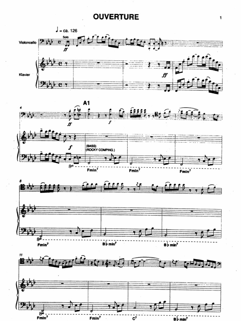 Gulda Cello Concerto Score | PDF | Classical Music | Musical Forms