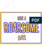 Have A Roarsome Day sign