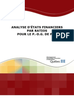 Analyse d'états financiers par ratios pour le p.-d.g. de pme