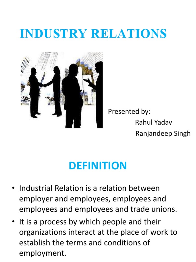 Hrm Ppt On Industrial Relations Pdf Industrial Relations Employment