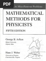 Mathematical Methods For Physicists Arfken 5e Solutions