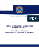 Norma de Reducción de Desastres (NRD-2)