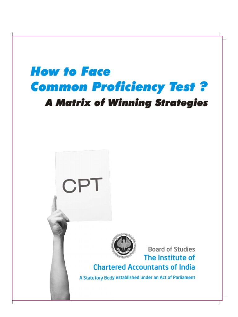 Ace CPT Icai | PDF