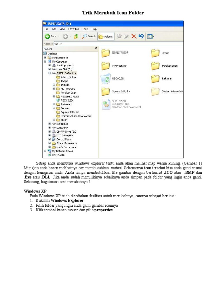 Cara Mengubah Ikon Folder di Windows | PDF | Komputer