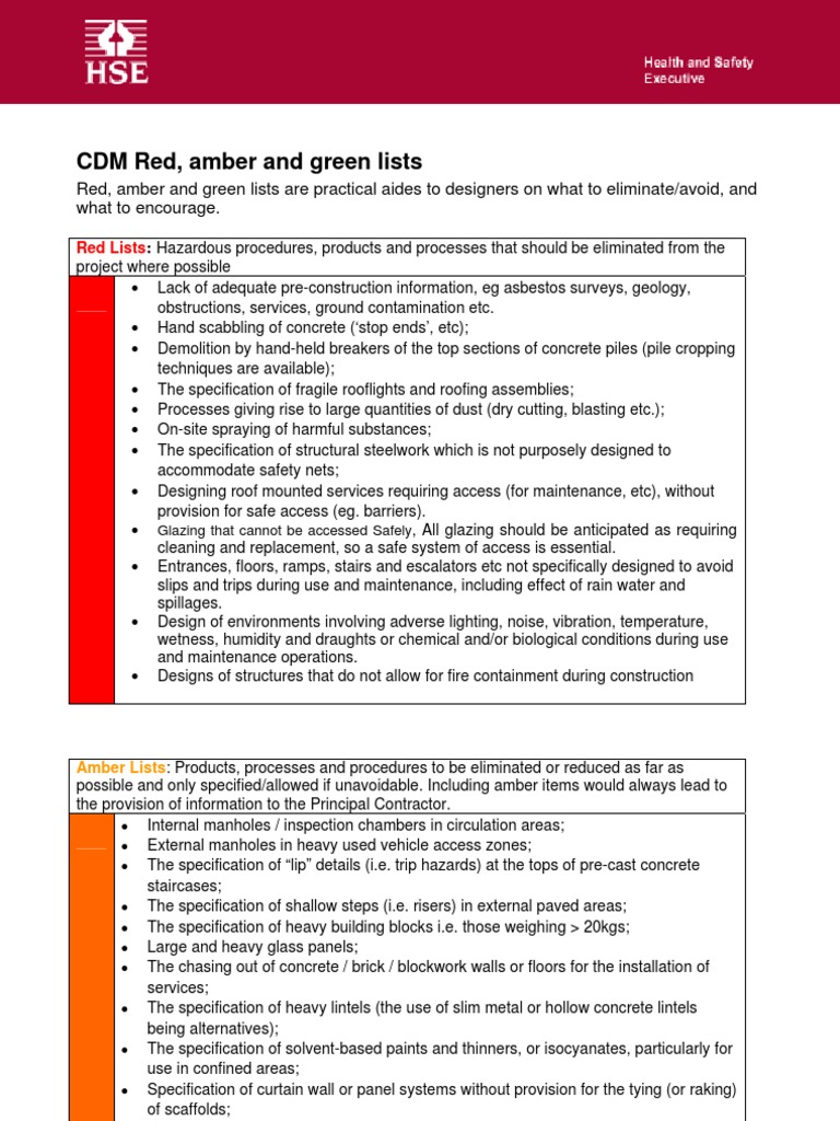 Hse-Rag Dos and Donts For Designers | PDF