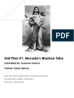 Unit Plan #1: Nevada's Washoe Tribe: Submitted By: Suzanne Garlick Partner: Karen Berrios