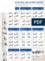 Total Gym Incline Bodyweight Trainer Exercise Chart - Spec