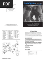 Total Gym Platium Manual