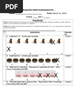 Kindergarten Math Assessment - 4