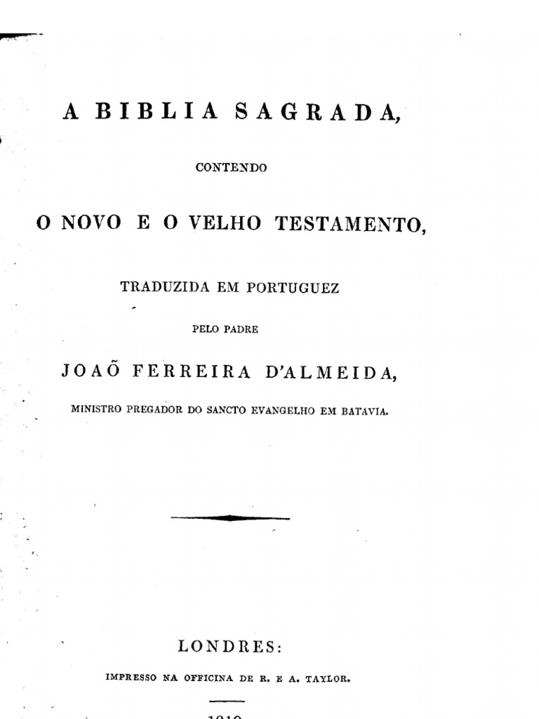 João Ferreira de Almeida Bíblia Sagrada