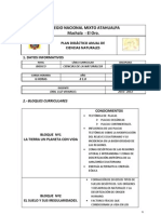 Planificacion Del Colegio Atahualpa