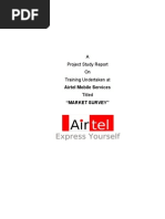 Market Survey of airtel 