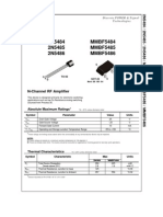 2N5484 2N5485 2N5486 MMBF5484 MMBF5485 MMBF5486: N-Channel RF Amplifier
