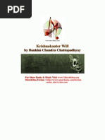 Krishnakanter Will by Bankim Chandra Chattopadhyay