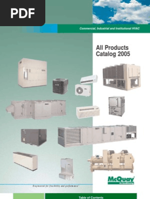 2005 Mcquay All Products Catalog