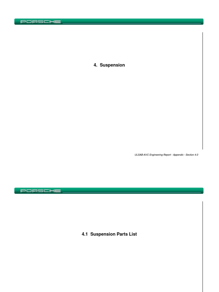 Appendix 4 Suspension | PDF | Suspension (Vehicle) | Axle
