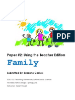 Family: Paper #2: Using The Teacher Edition