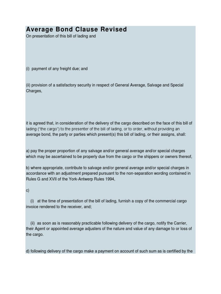 Average Bond Clause Revised.docx