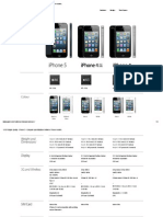 Compare specifications between iPhone models