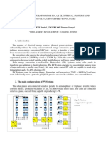 The Main Configurations of Solar Electrical Systems and Photovoltaic Invertors Topologies PDF