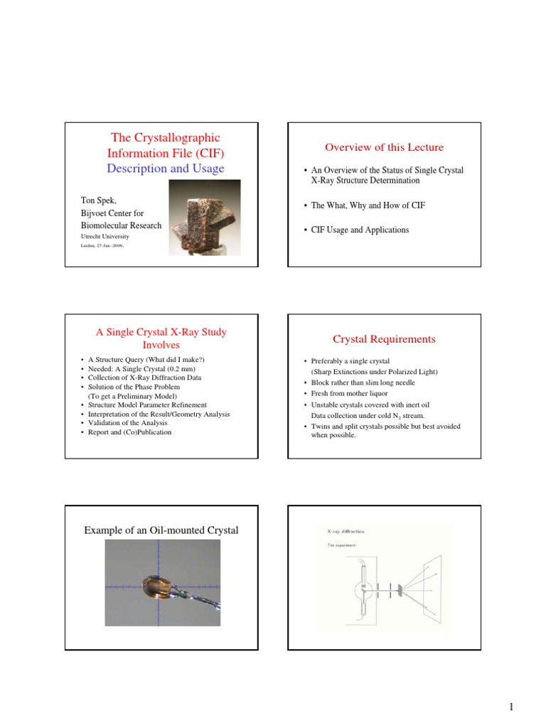 Cif File Reader