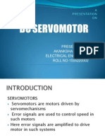 DC Servomotor: Presented by Akanksha Sharma Electrical Engg (3 Yr) ROLL NO-1005220002