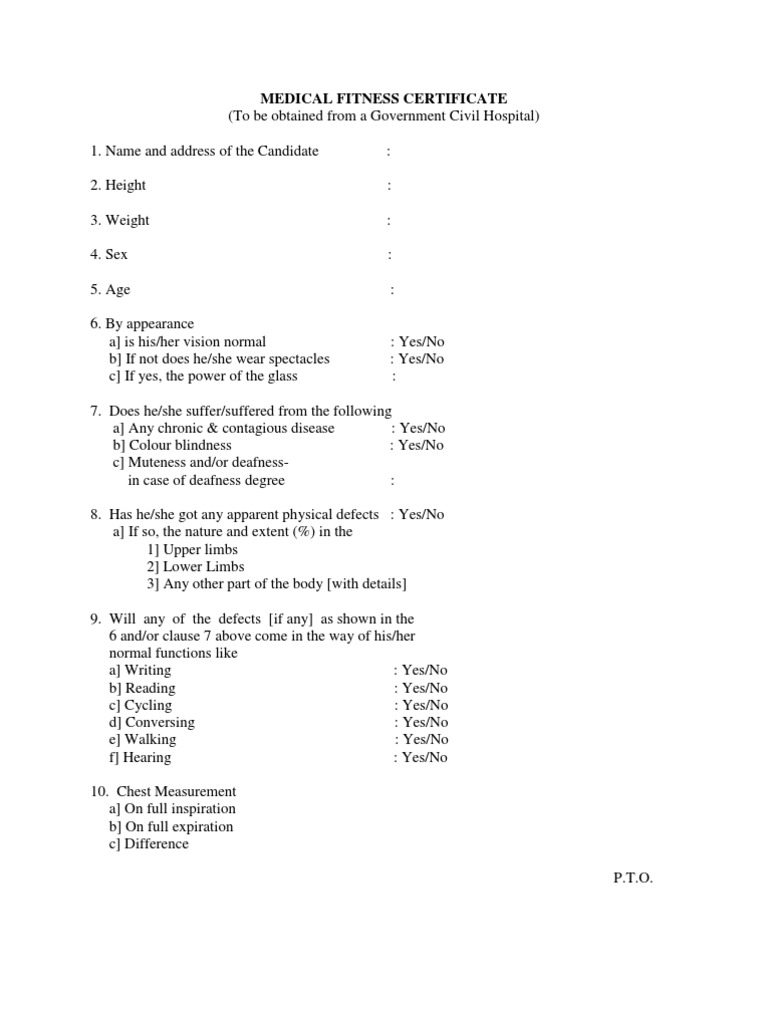 Medical Cert FMT | PDF