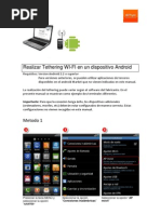Realizar Tethering en Un Dispositivo Android