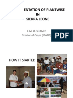 Plantwise Sierra Leone, The NPPO Experience