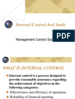 Internal Audit and Control