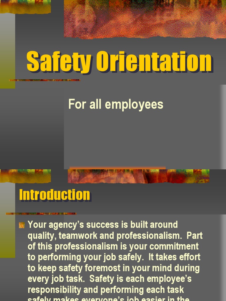 New Hire Safety Orientation Guide | PDF | Knee | Safety