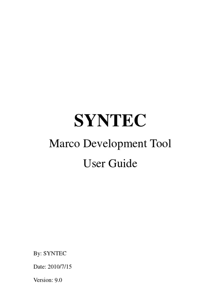 Macro Development Tool User Guide | PDF | Trigonometric Functions ...