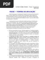 ESTUDO SOBRE PASSES  - Passe - Formas de Aplicação