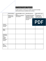 Lesson 1 KWLH Context Graphics Organiser