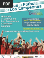 Download Dossier Campus de Los Campeones 2013 Baja by Campus Torrevieja SN137909907 doc pdf