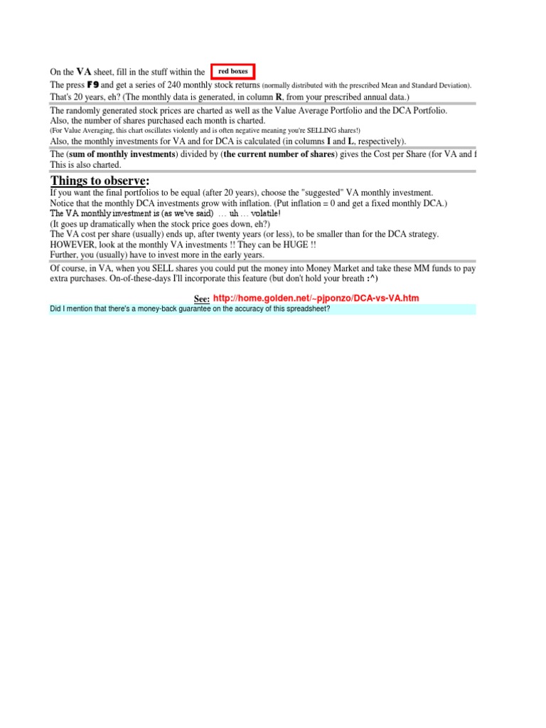 Value Averaging | PDF