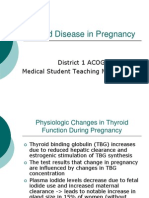 Thyroid Disease in Pregnancy