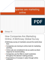How Companies Are Marketing Online: Group 10